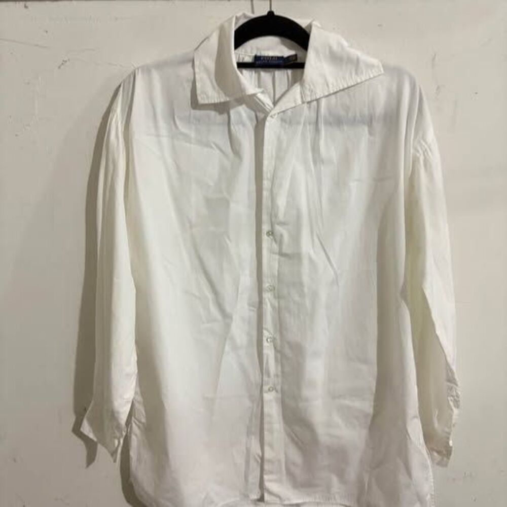 Polo by Ralph Lauren Women’s White Button Up 100% Cotton Sz 2